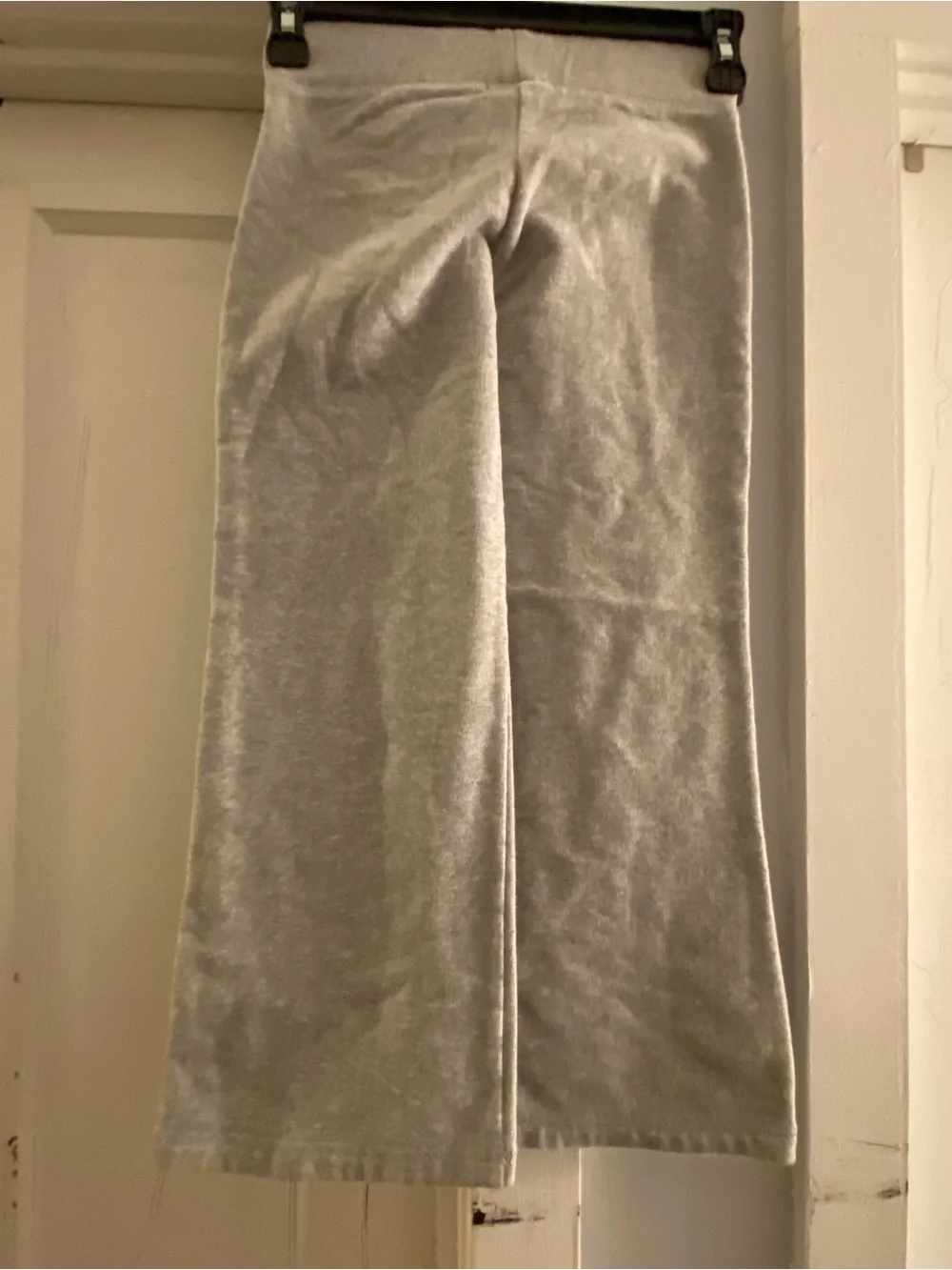 GAP Gray Sweatpants with Purple Logo Accent